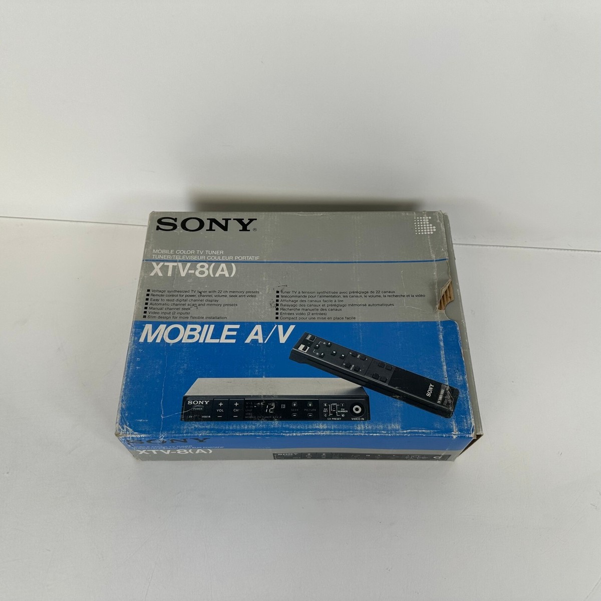 NEW) Sony XTV-8(A) Mobile Color TV with Remote Control Vintage A