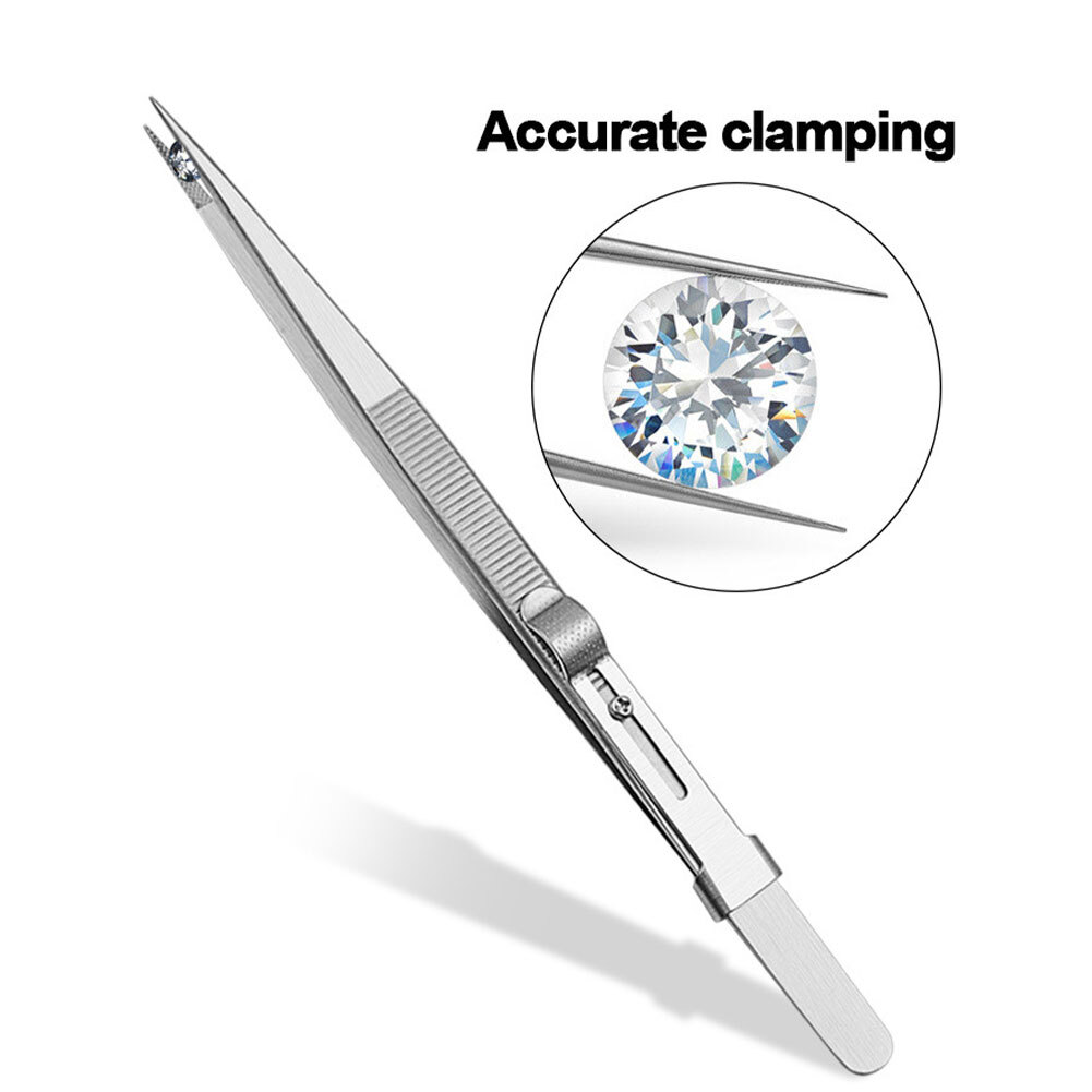 Diamond Professional Jewelry Tweezer Stainless Steel Multi Purpose eBay