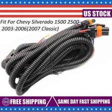 Fog Light Wiring Harness Kit For Chevy Silverado 03-06 (07 Classic) 1500 2500