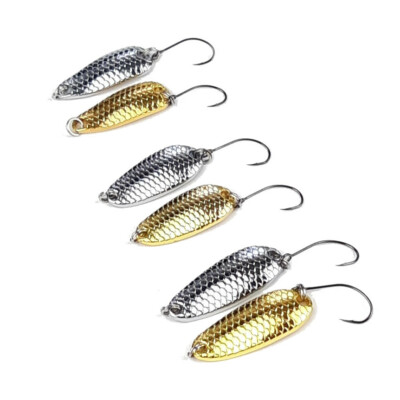 6-er Set FORELLEN BLINKER 2,5-5g Forelle Trout Spoons Angel Spinn Köder Jig Bait