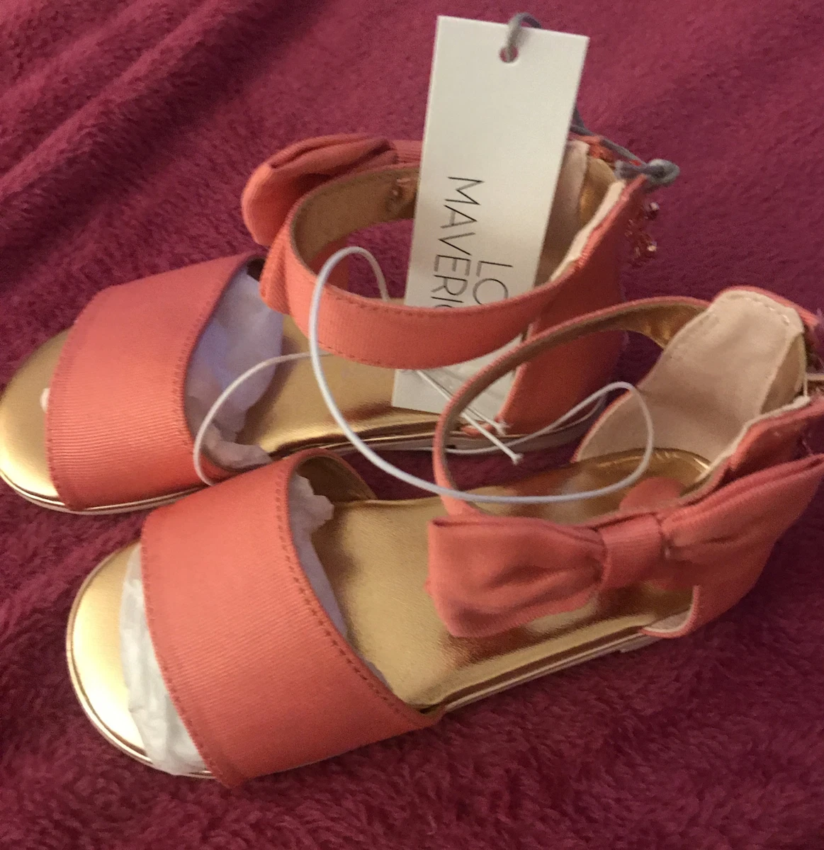 Girls coral sandals cheap