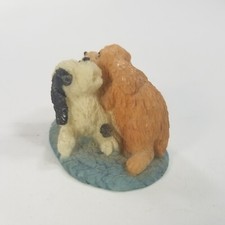 Vtg Playing Playful Wrestling Puppy Puppies D...