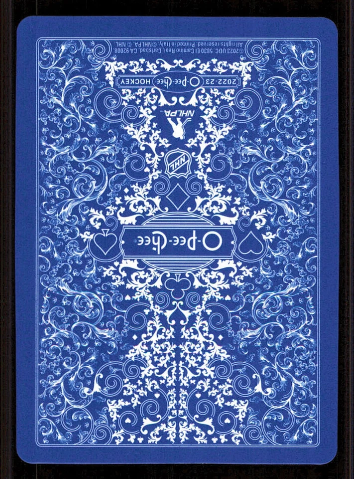 2022-23 O-Pee-Chee Playing Cards #8SPADES Kyle Connor - Image 2 of 2