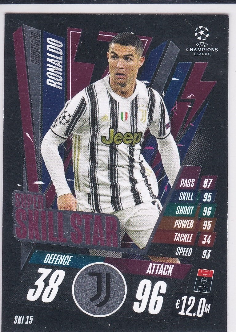 CRISTIANO RONALDO 2020 Topps Match Attax Card UCL Extra Super