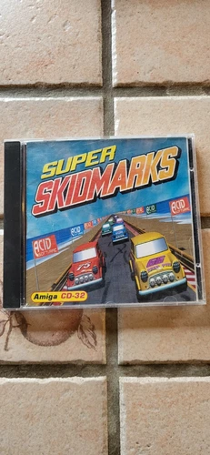 commodore amiga cd32 vintage game super skid marks rare