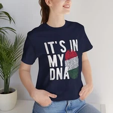 Hungarian Heritage T-Shirt, It's In My DNA, Hungary Flag, Unisex Jersey Tee