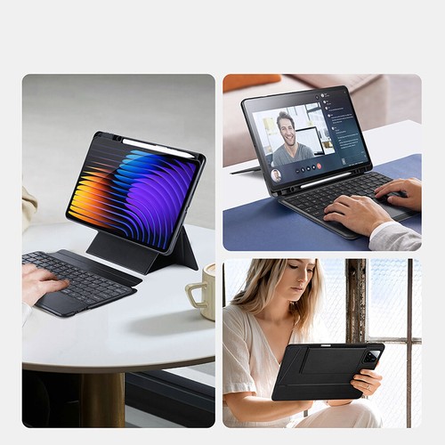 For Xiaomi Pad 7 /Pro 11.2 2IN1 Stand Leather Magnetic Independent Keyboard Case - 第 11/17 張圖片