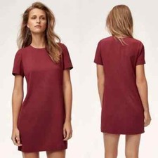 New Babaton Women's Aritzia Maroon Patricio Mini Dress US 6