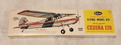 Vintage Guillow s Cessna 170 Flying Model Airplane Kit 302 NEW Sealed