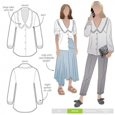 Style Arc Schnittmuster Kennie Shirt Größen 18-30