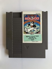 1991 Vintage MONOPOLY Nintendo NES Video Game With Box