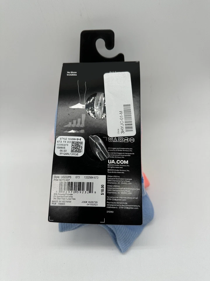 6 PARES CALCETINES UNDER ARMOUR UA ESSENTIAL LIGEROS/NIÑAS MUJERES NO SHOW 4.5-7 Foto 3 de 4