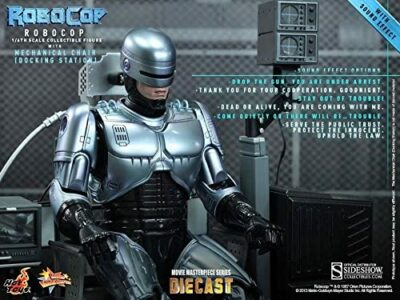 Movie Masterpiece DIECAST Robocop with Docking Station Figure Hot