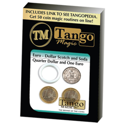 Euro-Dollar Scotch And Soda (ED000) (Quarter Dollar and 1 Euro) by Tango Magic
