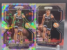 Diamond DeShields - 2022 Prizm WNBA - Cracked Ice And Base #45 - Mercury