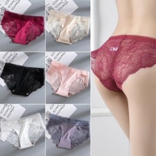 Mutandine In Pizzo Finto Seta Satinata Senza Cuciture Sexy Per Donna