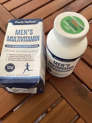 Men's Multivitamin + Probiotic Enzyme Blend 120 Veg Caps Potent Phytonutrients 