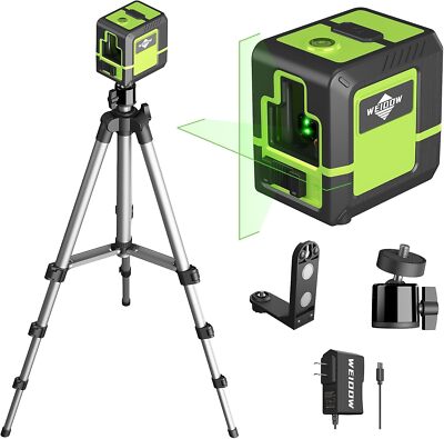 Nivel Laser Con Tripode 360 Líneas Verde 33 Pies Herramientas De Construccion