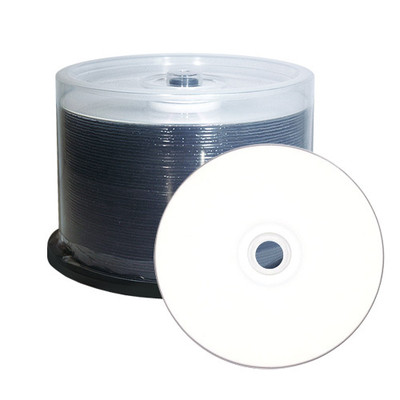 100-Pack 6X White Inkjet HUB Printable BD-R Blu-Ray Blank Disc Media ...
