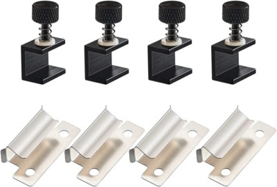 3D Printer Glass Bed Clips, with 7Mm Stainless Steel Ender 3 Glass Bed Clips for