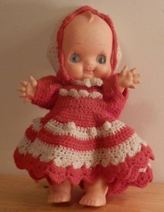 vestido crochet muñeca
