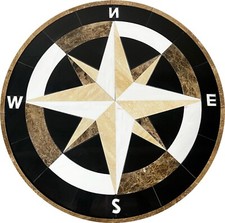 Floor Marble Medallion 54''x54''