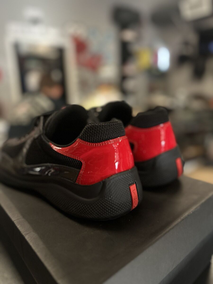 10.5UK/11.5US - Prada Mens Sneakers America's Cup/All Black 10.5UK/11.5US - Prada Mens Sneakers America's Cup/All Black