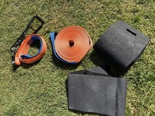 Slack-liners.de Orange Slackline Set 15m | Made in Germany | Complete Kit