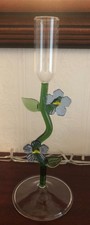 Tall Flower Stem Candle Holder 23cm 9 inch