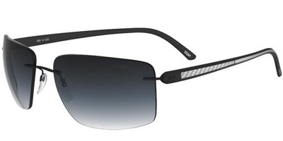 Silhouette Sonnenbrille CARBON T1 8722 BLACK/GREY SHADED One Size Herren