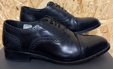 Mens Samuel Windsor Leather Cap Toe Oxford Shoes. Uk 9.5. Black.Lace Up.PRISTINE