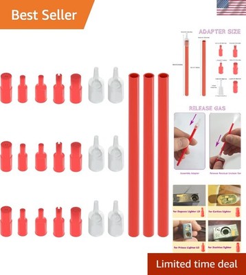Ultimate Butane Refill Solution - 8-Piece Adapter Set for All Lighters