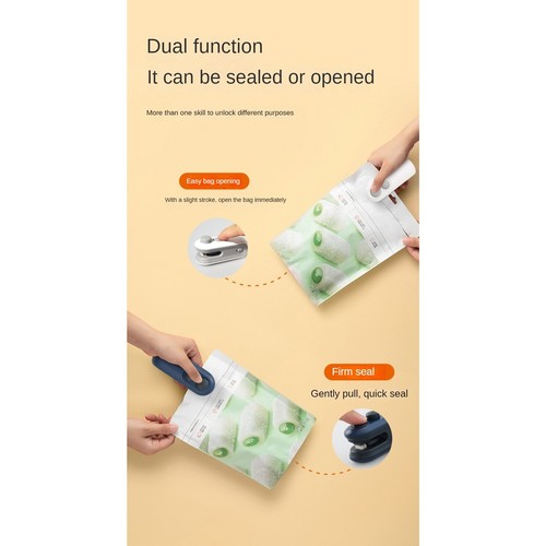 USB Food Bag Sealer Bag Heat Sealer Machine Household Small Hand Pressure1914 - Bild 9 von 10