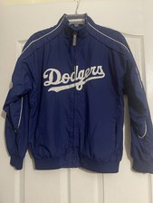 VINTAGE LA Dodgers Majestic Zip Up Jacket Size 14/16