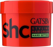 Gatsby Styling Hair Cream Hard Setting Styling and Conditioning Agent 125g