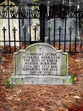 Evil Soul Studios The Deceased Edwin Munger Tombstone Halloween Graveyard Prop