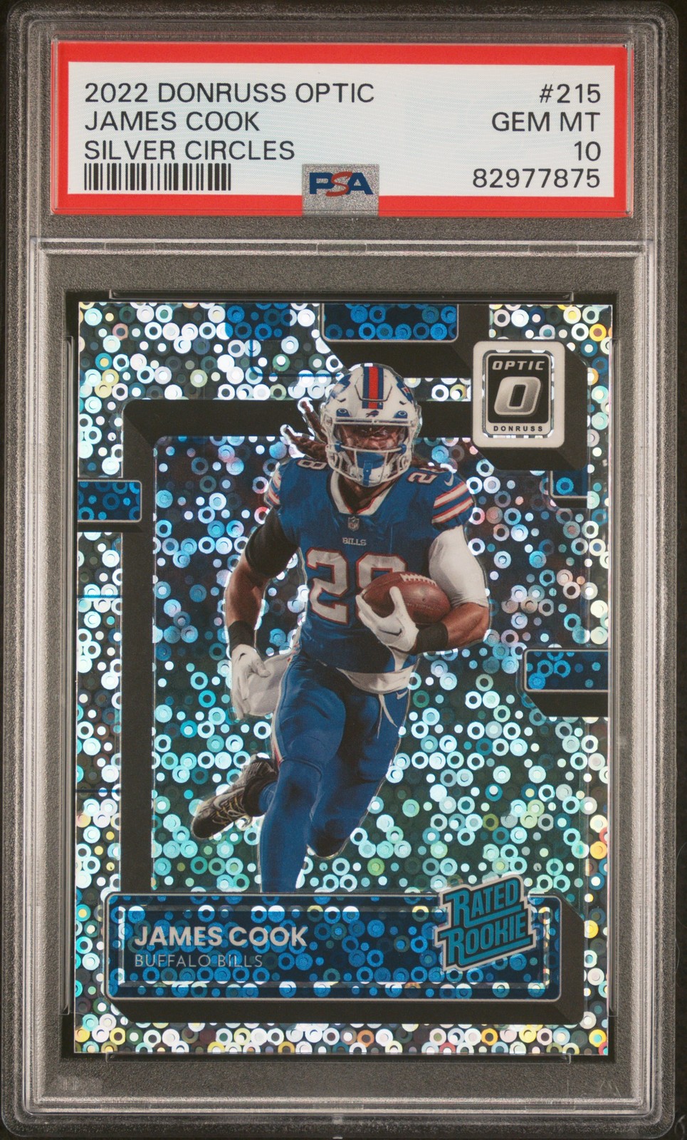 James Cook Panini Donruss Optic #215 Silver Circle