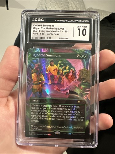 Kindred Summons -MTG -Double Rainbow SLD Foil -Everyones Invited CGC 10 Pop 1 🔥