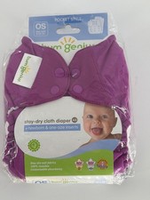 BumGenius Stay-Dry Cloth Diaper 4.0 One-Size New Purple