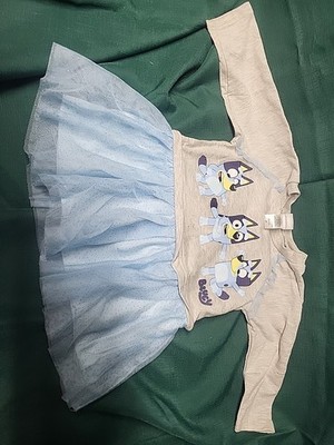 Bluey Long Sleeve Princess Dress Size 2t