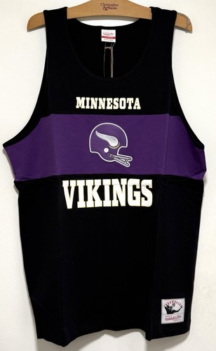 Minnesota Vikings Mitchell & Ness NFL Tank Top Embroidery Logo (Mens XL) New