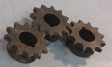 Martin 40BS12HT 7/8 Sprocket 12 Teeth 7/8" Bore Keyed 2-3/16" Length Lot of 3