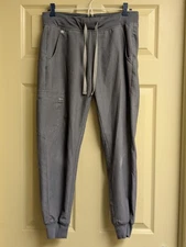 FIGS Womens Scrub Pants Small Joggers Gray Grey Pockets Zamora Cargo