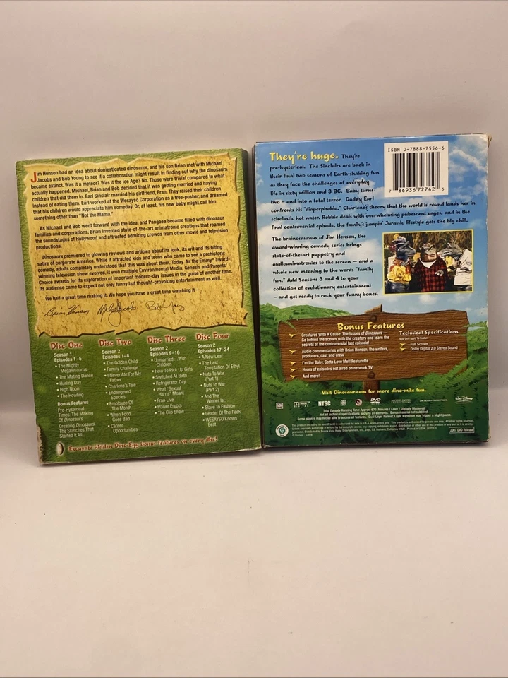 Official Dinosaurs Complete Series Season 1-4 DVD Box Sets 8 Disc Set 2007 - Image 2 of 4