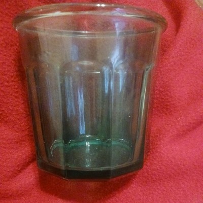 AQUA LUMINARC MADE IN FRANCE 10 PANEL GLASS TUMBLER G2990