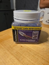 Platinum Tools 202015J EZ-RJ45 Cat5e 50/50 Strain Relief  Cable Connectors