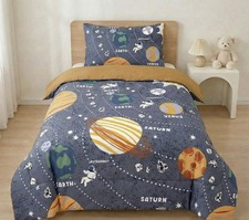 Kids Space Universe Bedding Set Luxury Soft Cotton Duvet Cover & Pillowcase