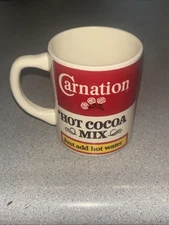 Vintage Advertising Carnation Hot Cocoa Mix Hot Chocolate/Coffee Mug Collectible