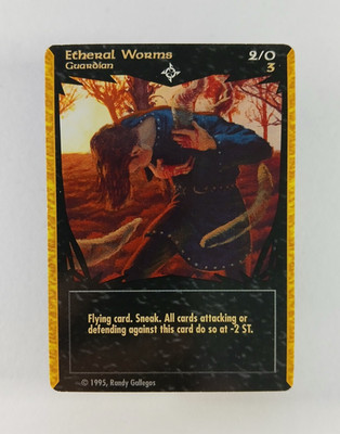 Etheral Worms - Tempest of the Gods CCG card (1995) C, Randy Gallegos