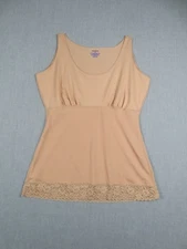 Spanx Womens 1X Shaping Camisole Top Wireless Support Nude